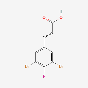 3-(3,5-Dibromo-4-fluorophenyl)prop-2-enoic acid