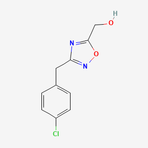 molecular formula C10H9ClN2O2 B14152064 (3-(4-Chlorobenzyl)-1,2,4-oxadiazol-5-yl)methanol CAS No. 321405-49-6