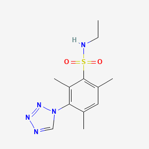 N-ethyl-2,4,6-trimethyl-3-(1H-tetrazol-1-yl)benzenesulfonamide