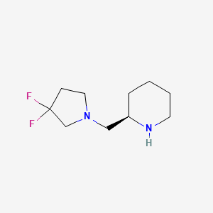 molecular formula C10H18F2N2 B1415210 (2R)-2-[(3,3-difluoropyrrolidin-1-yl)methyl]piperidine CAS No. 1932809-71-6