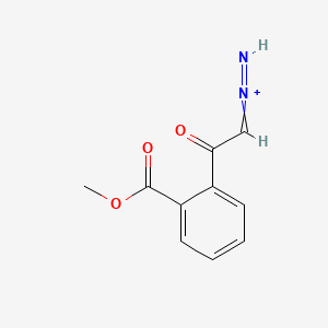 molecular formula C10H9N2O3+ B14152102 Imino-[2-(2-methoxycarbonylphenyl)-2-oxoethylidene]azanium CAS No. 18435-67-1