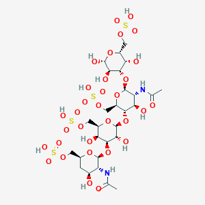 molecular formula C28H48N2O32S4 B14152107 Keratan CAS No. 69992-87-6