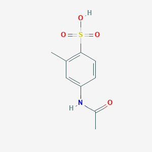 molecular formula C9H11NO4S B14152117 4-Acetamido-2-methylbenzene-1-sulfonic acid CAS No. 88963-65-9