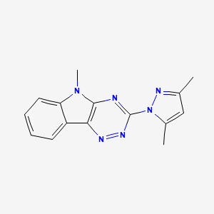 3-(3,5-Dimethylpyrazol-1-yl)-5-methyl-[1,2,4]triazino[5,6-b]indole