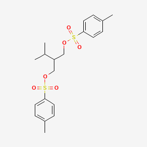 molecular formula C20H26O6S2 B14152136 4-Methylbenzenesulfonic acid [3-methyl-2-[(4-methylphenyl)sulfonyloxymethyl]butyl] ester CAS No. 24330-58-3