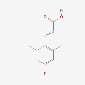 molecular formula C10H8F2O2 B1415215 2,4-Difluoro-6-methylcinnamic acid CAS No. 1807333-92-1