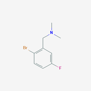 molecular formula C9H11BrFN B1415217 [(2-溴-5-氟苯基)甲基]二甲胺 CAS No. 1199781-28-6