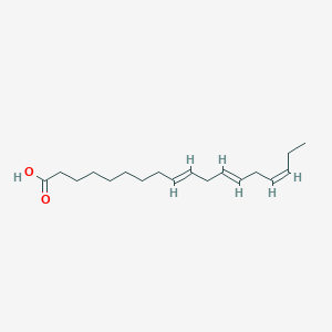 molecular formula C18H30O2 B14152175 9E,12E,15Z-octadecatrienoic acid CAS No. 21661-11-0