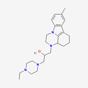 1-(4-ethylpiperazin-1-yl)-3-(12-methyl-1,4-diazatetracyclo[7.6.1.05,16.010,15]hexadeca-9(16),10(15),11,13-tetraen-4-yl)propan-2-ol