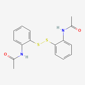 N-[2-[(2-acetamidophenyl)disulfanyl]phenyl]acetamide