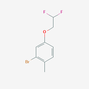 molecular formula C9H9BrF2O B1415222 2-Bromo-4-(2,2-difluoroethoxy)-1-methylbenzene CAS No. 1861177-37-8