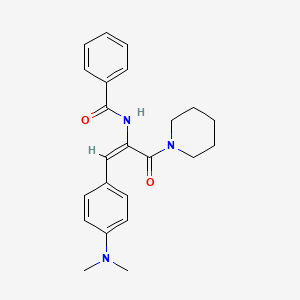 (E)-N-(2-(4-(Dimethylamino)phenyl)-1-(1-piperidinylcarbonyl)ethenyl)benzamide