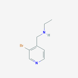 molecular formula C8H11BrN2 B1415227 [(3-溴吡啶-4-基)甲基](乙基)胺 CAS No. 1296886-02-6