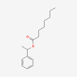 molecular formula C16H24O2 B14152278 1-phenylethyl Octanoate CAS No. 3460-46-6