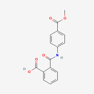 molecular formula C16H13NO5 B14152307 2-({[4-(Methoxycarbonyl)phenyl]amino}carbonyl)benzoic acid CAS No. 53498-53-6