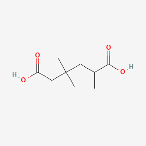 molecular formula C9H16O4 B14152311 2,4,4-Trimethylhexanedioic acid CAS No. 3937-59-5