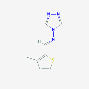 N-[(E)-(3-methylthiophen-2-yl)methylidene]-4H-1,2,4-triazol-4-amine