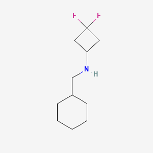 molecular formula C11H19F2N B1415235 N-(Cyclohexylmethyl)-3,3-difluorocyclobutan-1-amine CAS No. 1870971-49-5