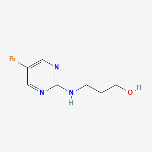 molecular formula C7H10BrN3O B14152374 3-(5-Bromo-pyrimidin-2-ylamino)-propan-1-OL CAS No. 886365-94-2