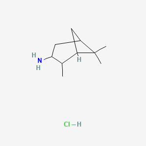 2,6,6-Trimethylbicyclo[3.1.1]heptan-3-amine;hydrochloride