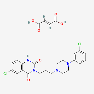 6-Chloro-3-(3-(4-m-chlorophenyl-1-piperazinyl)propyl)-2,4(1H,3H)-quinazolinedione maleate