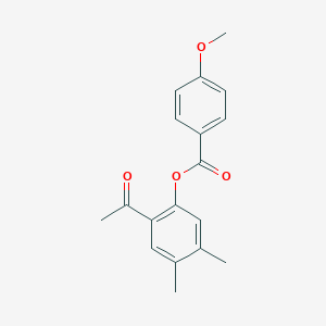 2-Acetyl-4,5-dimethylphenyl 4-methoxybenzoate