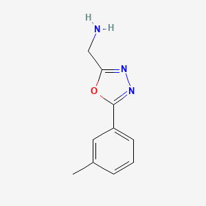 1-[5-(3-Methylphenyl)-1,3,4-oxadiazol-2-yl]methanamine