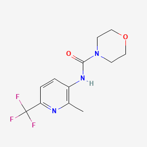 N-[2-methyl-6-(trifluoromethyl)pyridin-3-yl]morpholine-4-carboxamide