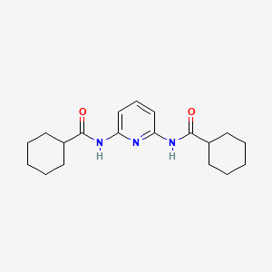 molecular formula C19H27N3O2 B14152441 N,N'-pyridine-2,6-diyldicyclohexanecarboxamide CAS No. 5627-53-2