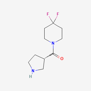 4,4-Difluoro-1-[(3S)-pyrrolidine-3-carbonyl]piperidine