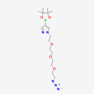 1H-Pyrazole, 1-[2-[2-[2-(2-azidoethoxy)ethoxy]ethoxy]ethyl]-4-(4,4,5,5-tetramethyl-1,3,2-dioxaborolan-2-yl)-