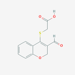 molecular formula C12H10O4S B1415258 [(3-Formyl-2h-chromen-4-yl)thio]acetic acid CAS No. 2200388-64-1