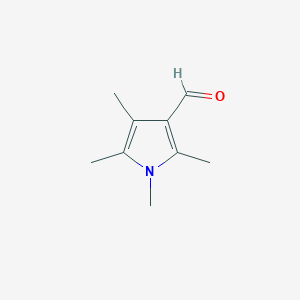molecular formula C9H13NO B1415261 1,2,4,5-tetramethyl-1H-pyrrole-3-carbaldehyde CAS No. 1087610-71-6
