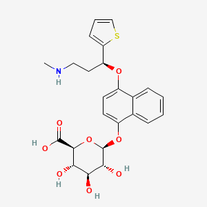 molecular formula C24H27NO8S B1415262 4-Hydroxy Duloxetine b-D-Glucuronide CAS No. 741693-83-4