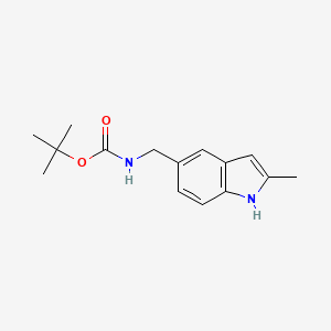 tert-Butyl (2-methyl-1H-indol-5-yl)methylcarbamate