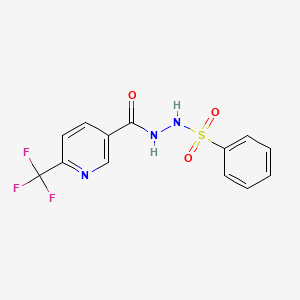 N'-{[6-(trifluoromethyl)-3-pyridinyl]carbonyl}benzenesulfonohydrazide