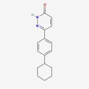 molecular formula C16H18N2O B1415274 6-(4-环己基苯基)吡啶并嗪-3-醇 CAS No. 58897-76-0