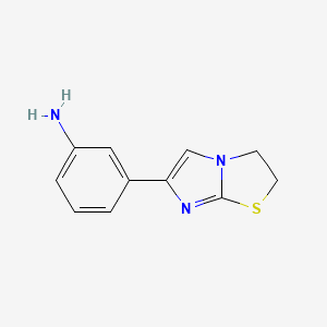 molecular formula C11H11N3S B1415286 3-(2,3-二氢咪唑并[2,1-b]噻唑-6-基)苯胺 CAS No. 1105195-14-9