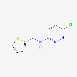 molecular formula C9H8ClN3S B1415287 6-chloro-N-(thiophen-2-ylmethyl)pyridazin-3-amine CAS No. 1094673-26-3