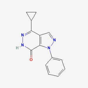 4-cyclopropyl-1-phenyl-1,6-dihydro-7H-pyrazolo[3,4-d]pyridazin-7-one