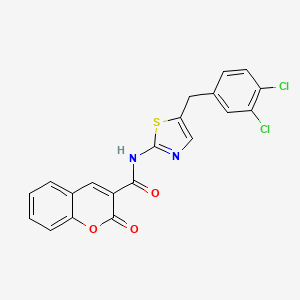 N-[5-(3,4-dichlorobenzyl)-1,3-thiazol-2-yl]-2-oxo-2H-chromene-3-carboxamide