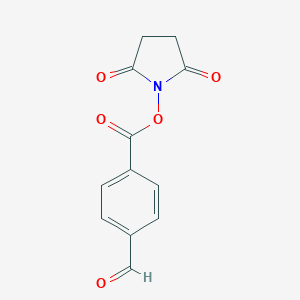 molecular formula C12H9NO5 B014153 2,5-二氧代吡咯烷-1-基 4-甲酰苯甲酸酯 CAS No. 60444-78-2