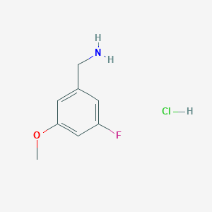 molecular formula C8H11ClFNO B1415305 3-Fluoro-5-methoxybenzylamine hydrochloride CAS No. 1158269-22-7