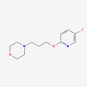 molecular formula C12H17IN2O2 B1415308 4-(3-((5-Iodopyridin-2-yl)oxy)propyl)morpholine CAS No. 1862228-93-0