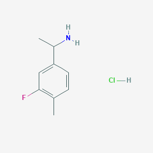 molecular formula C9H13ClFN B1415309 1-(3-氟-4-甲苯基)乙胺盐酸盐 CAS No. 2138165-91-8