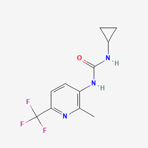 molecular formula C11H12F3N3O B1415312 N-Cyclopropyl-N'-[2-methyl-6-(trifluoromethyl)pyridin-3-yl]urea CAS No. 2197054-41-2