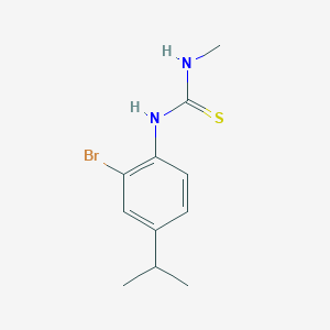 molecular formula C11H15BrN2S B1415316 N-(2-Bromo-4-isopropylphenyl)-N'-methylthiourea CAS No. 2197054-84-3