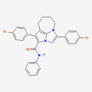 1,4-bis(4-bromophenyl)-N-phenyl-5,6,7,8-tetrahydro-2a,4a-diazacyclopenta[cd]azulene-2-carboxamide