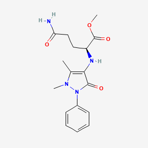 L-Glutamine, N-(2,3-dihydro-1,5-dimethyl-3-oxo-2-phenyl-1H-pyrazol-4-yl)-, methyl ester