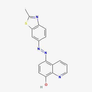 (E)-5-(2-(2-methylbenzo[d]thiazol-6-yl)hydrazono)quinolin-8(5H)-one